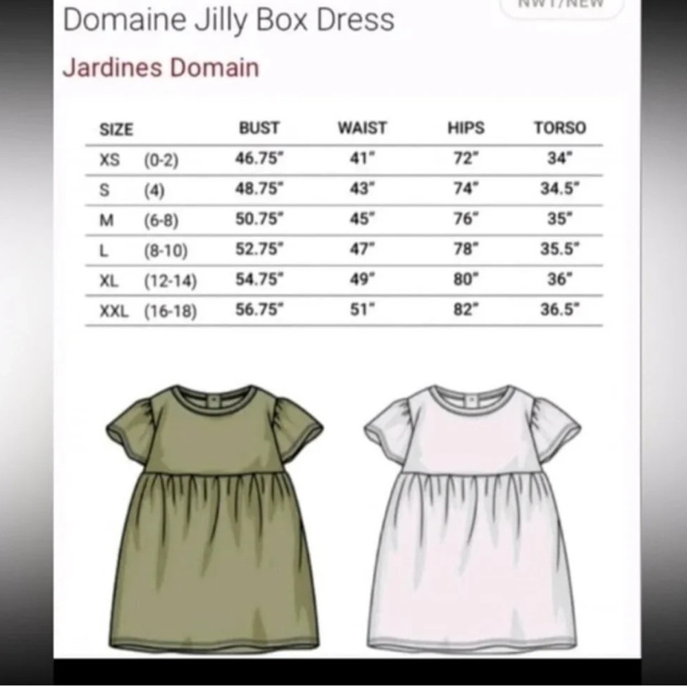 Jillian Harris x Jardines Domaine Road Trip Babydoll Dress in White Size XS - Picture 8 of 8